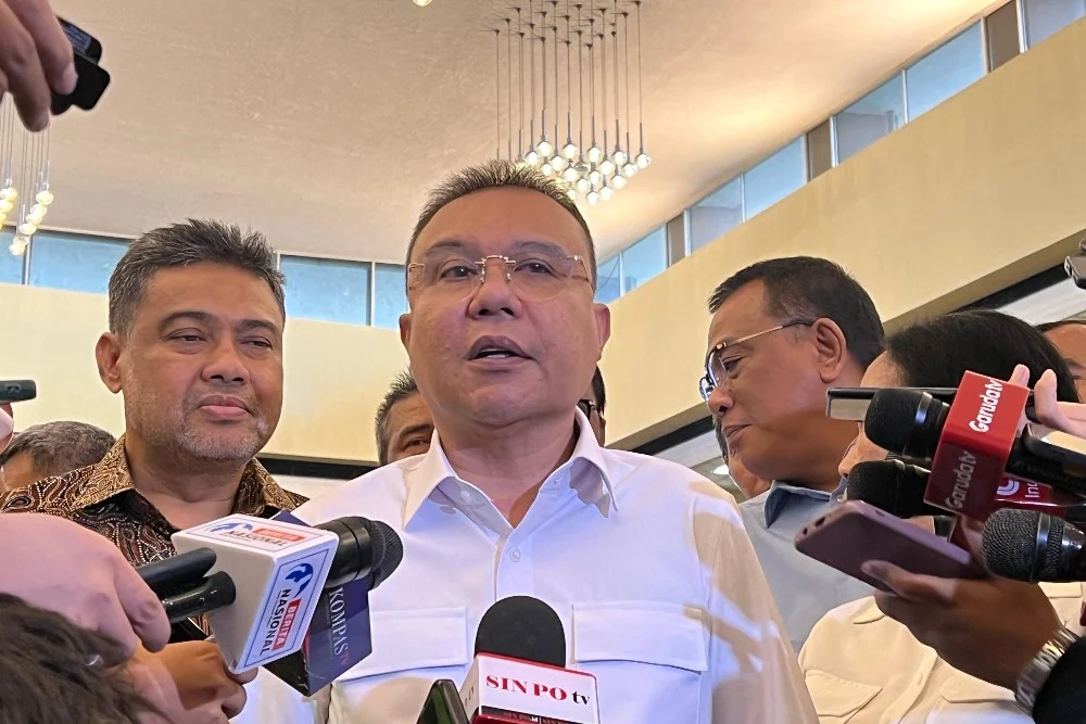 Wakil Ketua DPR RI, Sufmi Dasco Ahmad, di Kompleks Parlemen, Senayan (Sumber: Bisnis Indonesia)